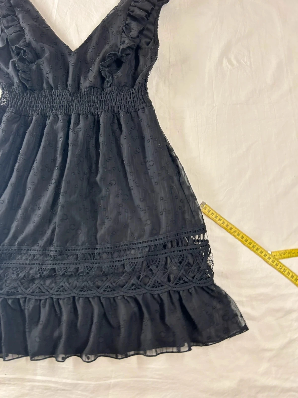 Petite robe noire courte vintage amo & roma 100% viscose – photo 5